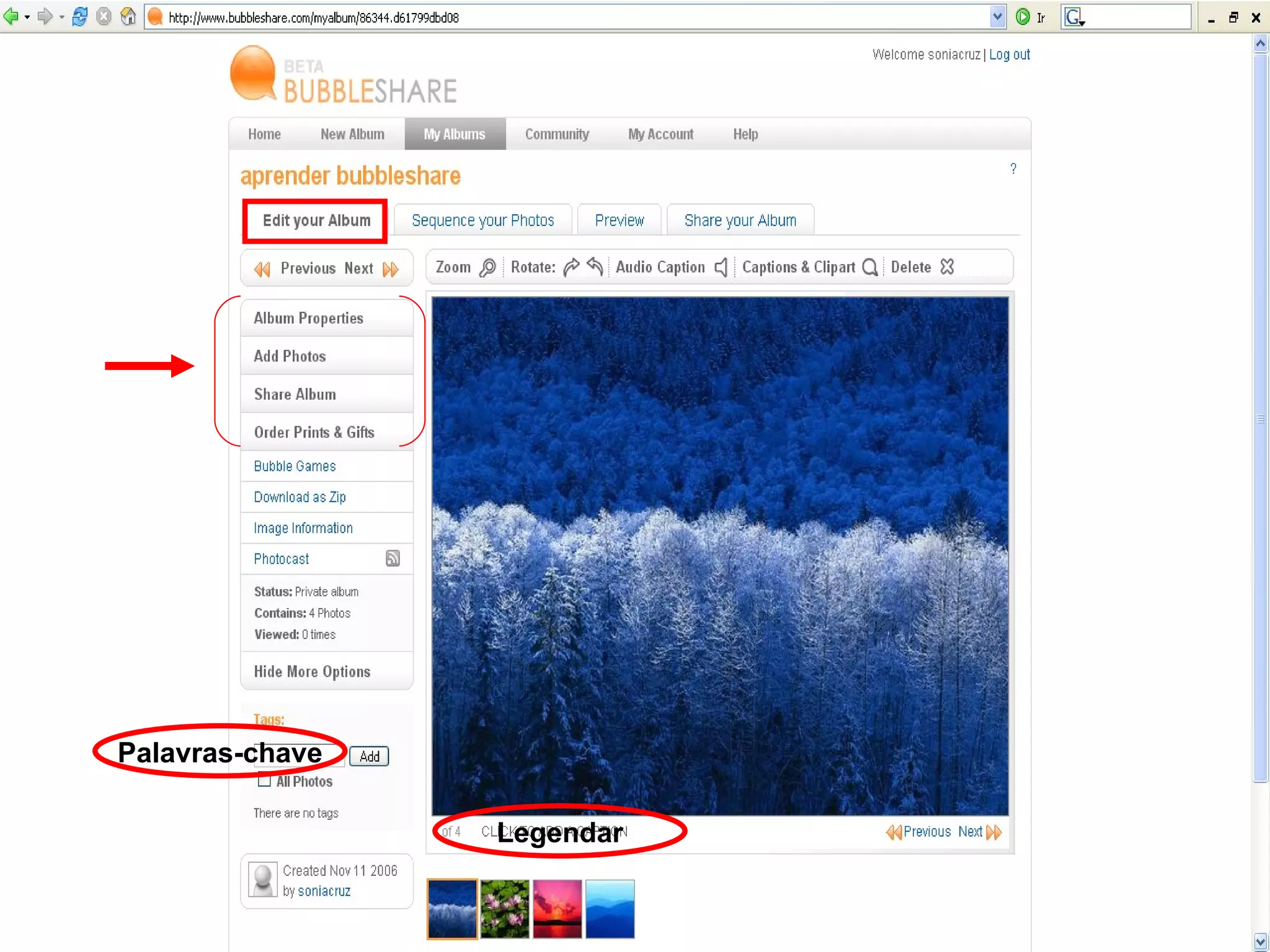 Legendar Palavras-chave 