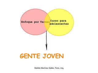 Enfoque por   Tareas GENTE JOVEN Curso para  adolescentes 