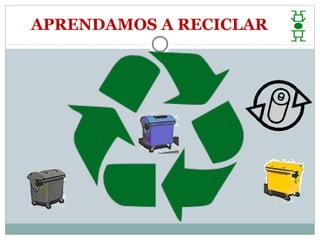 APRENDAMOS A RECICLAR
 