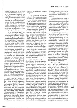 Aprender a usar la lengua 