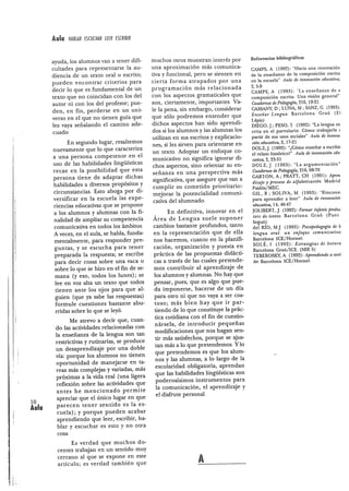 Aprender a usar la lengua 