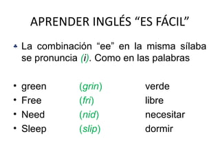 ✓ La pronunciación en inglés es una - English4callcenters