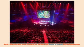Berlin's Mercedes-Benz arena at capacity for the final of the League of Legends World Championships
 