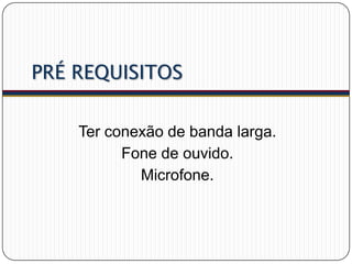 Objetivos
• Para o futuro.
Quais os seus sonhos?

• Para a escola.
Maximizar a sua experiência na escola.
o Exemplo - Ter conhecimento e habilidades para o meu

crescimento pessoal e profissional.

 