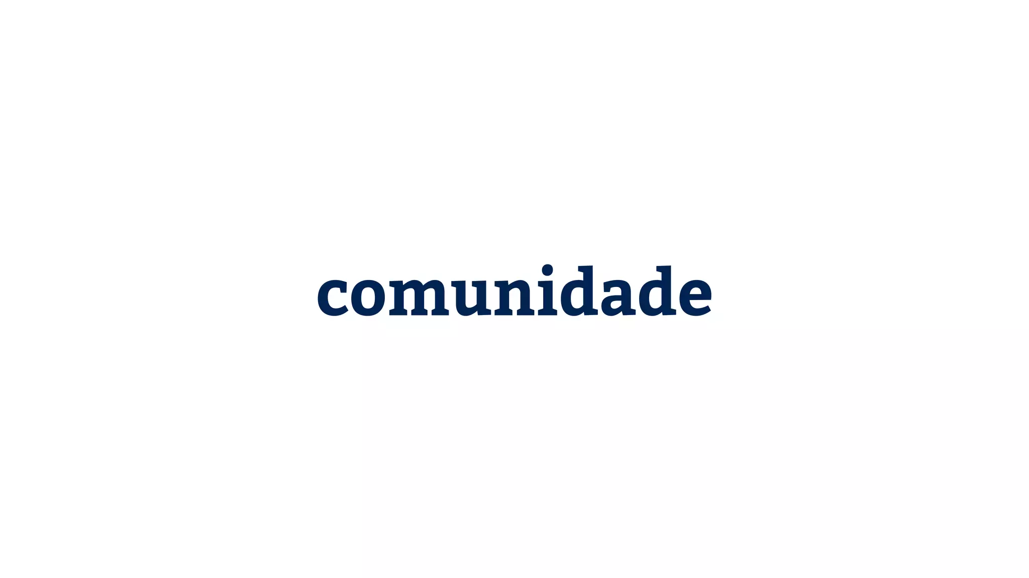comunidade 