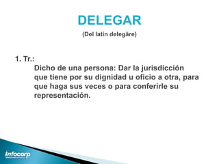 Aprendiendo a Delegar