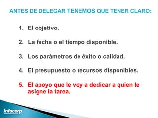 Aprendiendo a Delegar