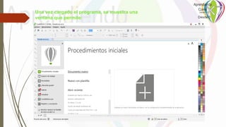 Una vez cargado el programa, se muestra una
ventana que permite:
 