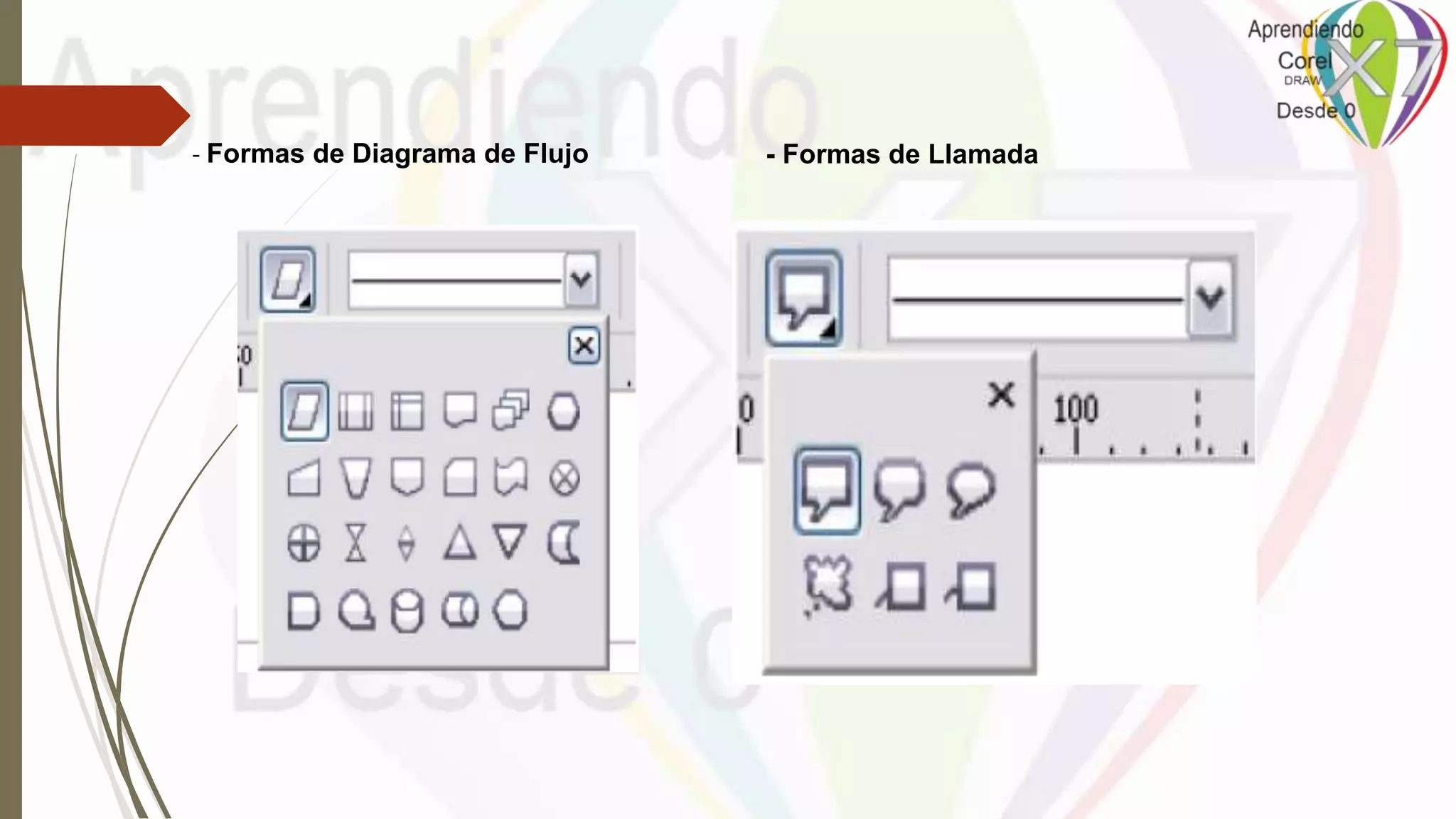 - Formas de Diagrama de Flujo - Formas de Llamada
 