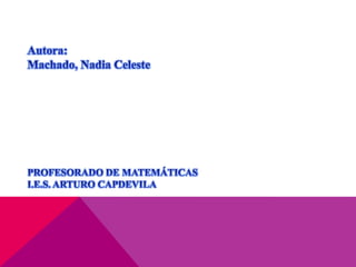 Aprendiendo a aprender - Machado Nadia