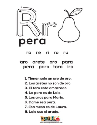 Aprendiendo A Leer 06 Ra Re Ri Ro Ru Digital
