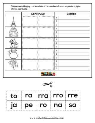 Aprendiendo A Leer 06 Ra Re Ri Ro Ru Digital Aprendiendo A Leer 06 Ra Re Ri Ro Ru Digital