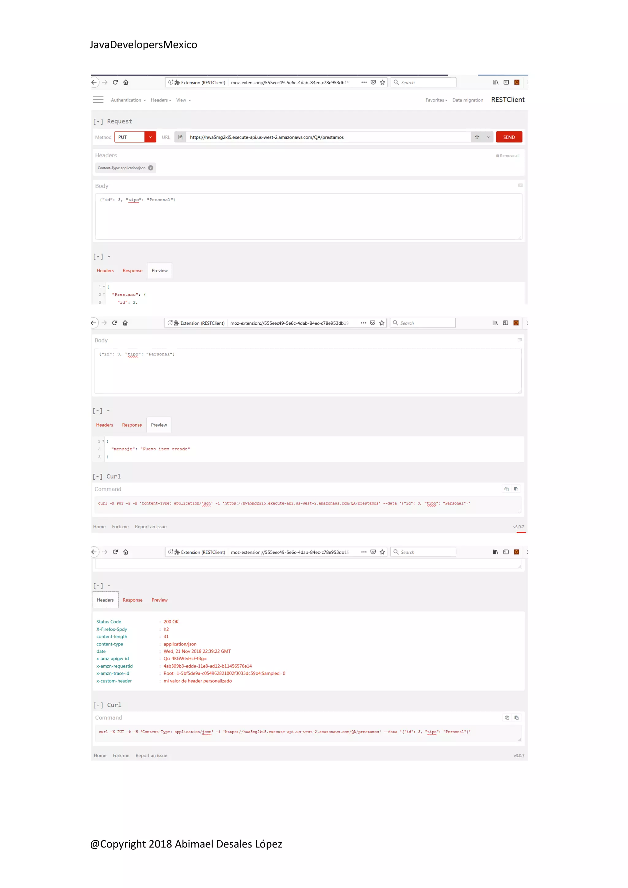 JavaDevelopersMexico
@Copyright 2018 Abimael Desales López
 