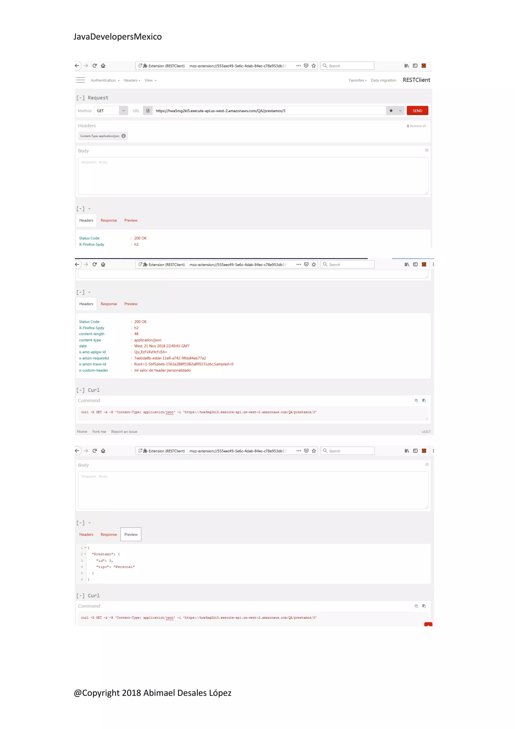 JavaDevelopersMexico
@Copyright 2018 Abimael Desales López
 