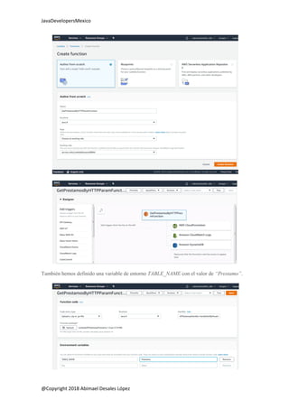 Aprendiendo AWS Lambda con API Gateway y DynamoDB | PDF