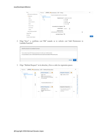 Aprendiendo AWS Lambda con API Gateway y DynamoDB | PDF