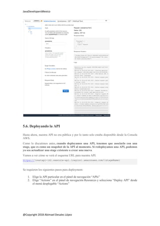 Aprendiendo AWS Lambda con API Gateway y DynamoDB | PDF