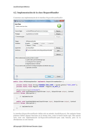 Aprendiendo AWS Lambda con API Gateway y DynamoDB | PDF