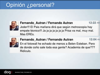 Opinión ¿personal?
 