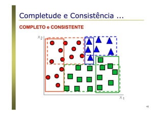 42
COMPLETO e CONSISTENTECOMPLETO e CONSISTENTE
Completude e Consistência ...
 