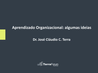 Aprendizado Organizacional: algumas ideias

           Dr. José Cláudio C. Terra
 