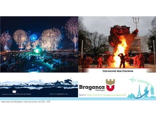 Aprendizagem colaborativa por projetos:
SAF - Desafios e oportunidades à aprendizagem
Gabinete de Relações Internacionais na ESE- IPB
Galeria: https://www.cm-braganca.pt/pages/426
 