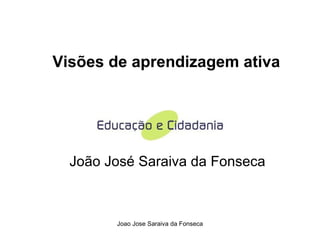 Visões de aprendizagem ativa João José Saraiva da Fonseca 
