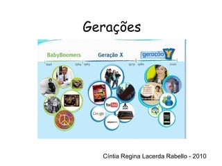 Cíntia Regina Lacerda Rabello - 2010 Gerações Cíntia Regina Lacerda Rabello - 2010 