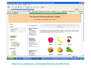 http://www.pdictionary.com/english/browse.php?db=fruits 