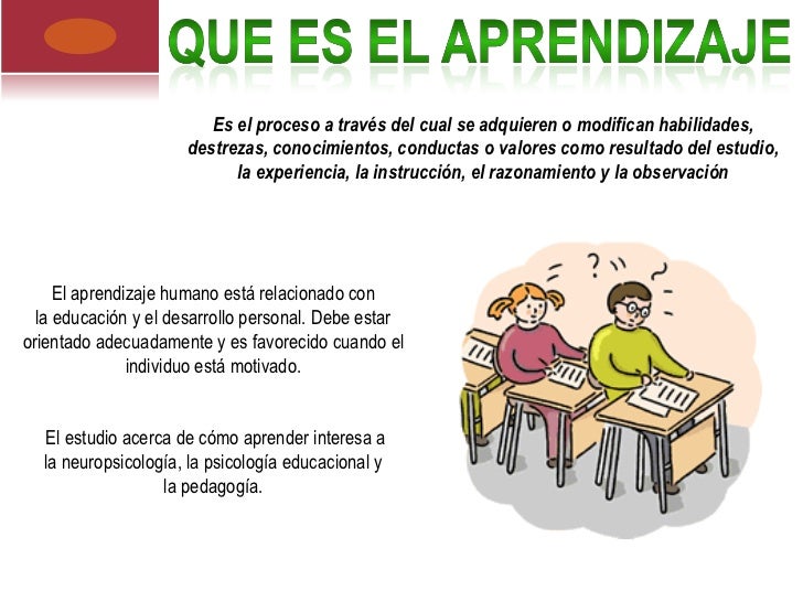 Que es el Aprendizaje