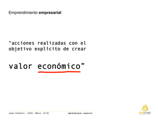 Aprendizaje Creativo. Ciee4 Mexicojulio 08