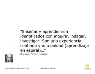 Aprendizaje Creativo. Ciee4 Mexicojulio 08
