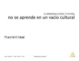 Aprendizaje Creativo. Ciee4 Mexicojulio 08