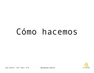 Aprendizaje Creativo. Ciee4 Mexicojulio 08