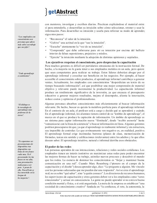 Aprendizaje informal