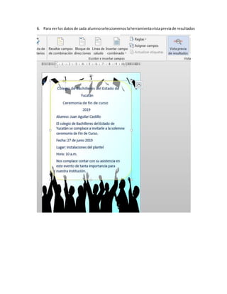 6. Para verlos datosde cada alumnoseleccionemoslaherramientavistapreviade resultados