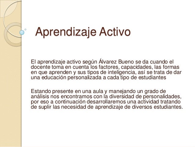 Aprendizaje activo