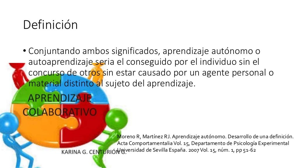 Aprendizaje autónomo ppt