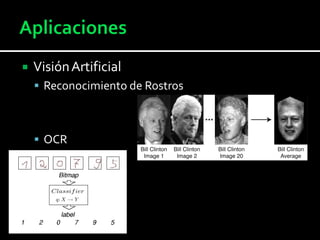  VisiónArtificial
 Reconocimiento de Rostros
 OCR
 