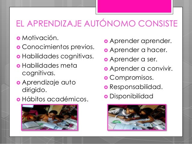 Aprendizaje autonomo