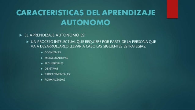 Aprendizaje autonomo