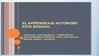 Aprendizaje autonomo