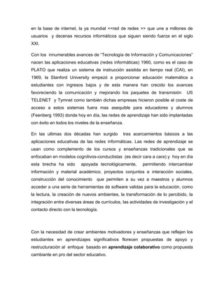 Aprendizaje colaborativo