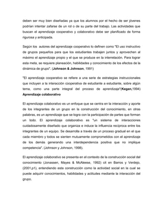 Aprendizaje colaborativo