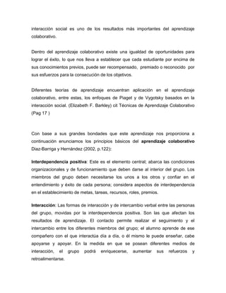 Aprendizaje colaborativo