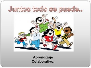 Pasos para el aprendizaje colaborativo.Algunos pasos para llegar a producir aprendizaje colaborativo son: 1) estudio pormenorizado de capacidades, deficiencias y posibilidades de los miembros del equipo; 2) establecimiento de metas conjuntas, que incorporen las metas individuales 3) elaboración de un plan de acción, con responsabilidades específicas y encuentros para la evaluación del proceso 4) chequeo permanente del progreso del equipo, a nivel individual y grupal 5) cuidado de las relaciones socioafectivas, a partir del sentido de pertenencia, respeto mutuo y la solidaridad, y f)discusiones progresivas en torno al producto final.