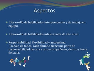 Aspectos Desarrollo de habilidades interpersonales y de trabajo en equipo. 