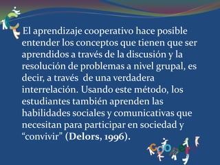 El rol del docente, entonces, es el de un mediatizador en la generación del conocimiento y del desarrollo de las habilidades sociales de los alumnos.