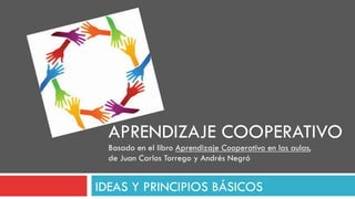 IDEAS Y PRINCIPIOS BÁSICOS
APRENDIZAJE COOPERATIVO
Basado en el libro Aprendizaje Cooperativo en las aulas,
de Juan Carlos Torrego y Andrés Negró
 