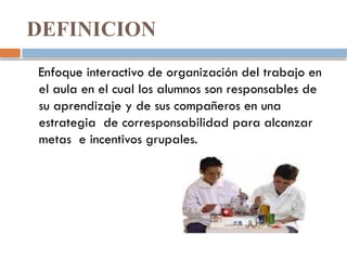 Metas Grupales APRENDIZAJE COOPERATIVO ORIENTADO A PROYECTOS | PPTX